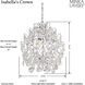 Isabella's Crown 3 Light 14 inch Chrome Mini Chandelier Ceiling Light