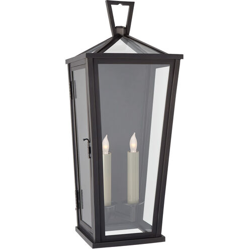 Chapman & Myers DarlanaO 2 Light 23.5 inch Bronze Outdoor Wall Lantern, Medium