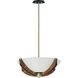Merge 4 Light 21.75 inch Bronze and Antique Pecan Semi-Flush Mount Ceiling Light in Bronze/Antique Pecan