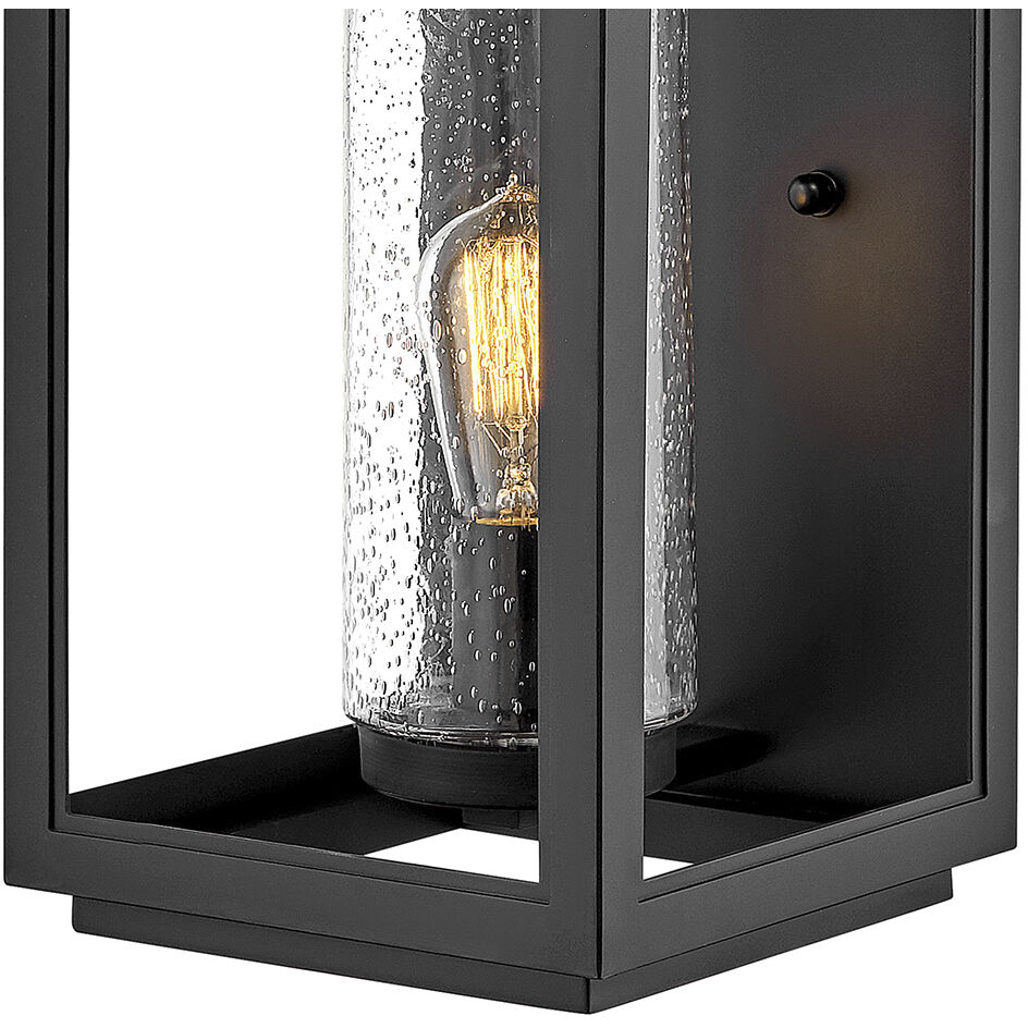 Coastal Elements Atwater Outdoor Wall Mount Lantern in Black, Non-LED, Large