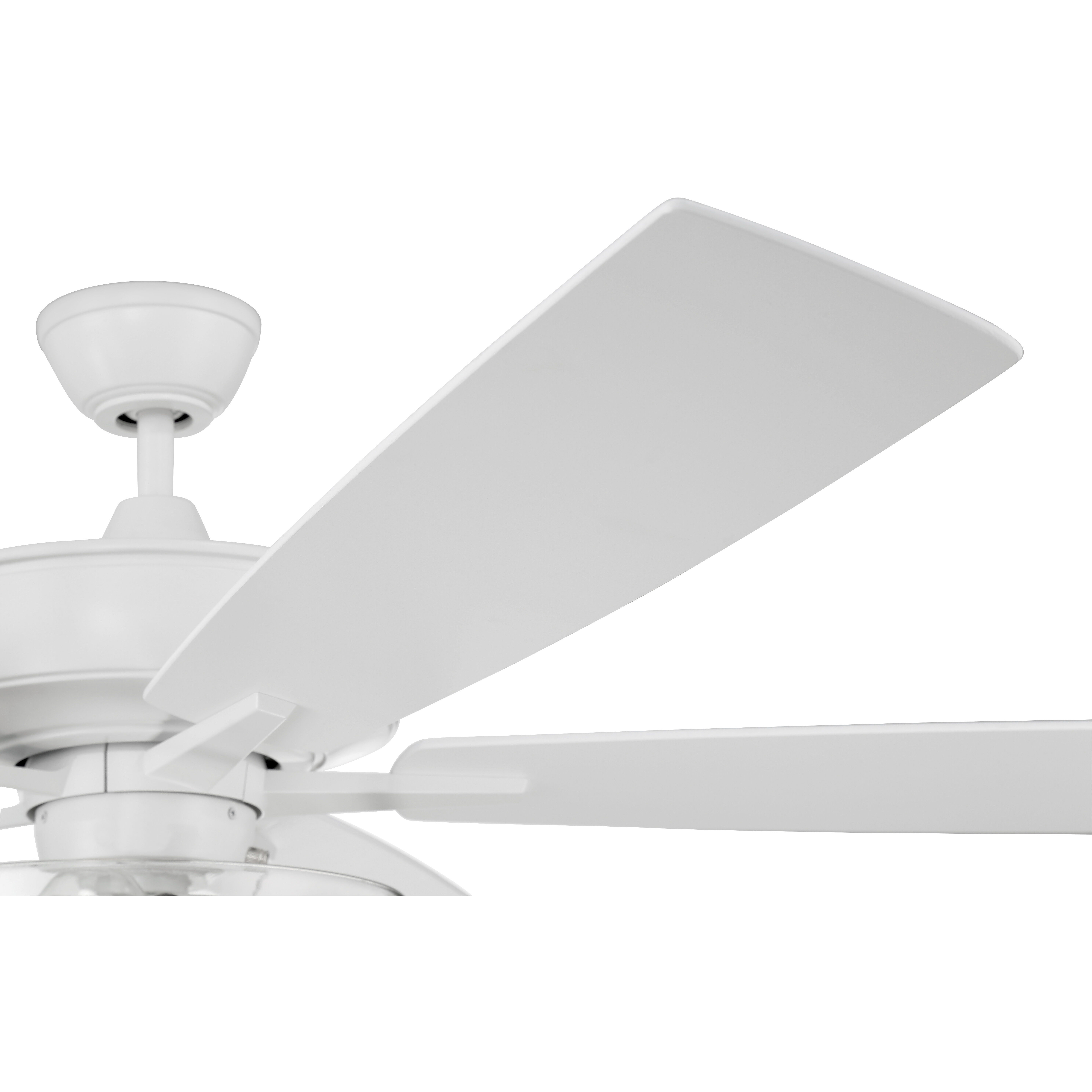Super Pro 101 60 inch White with White/Washed Oak Blades Contractor Ceiling Fan