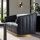 Huxley Noir Leather and White Oyster Sofa