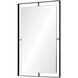 Heston 31 X 20 inch Matte Black Wall Mirror 