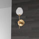 Abii 1 Light 4.75 inch Vintage Bronze with Clear Decorative Wall Sconce Wall Light in Vintage Brass