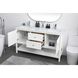 Heath 60 X 21.5 X 35 inch White Vanity Sink Set