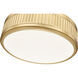 Quinn LED 15 inch Modern Gold Semi Flush Mount Ceiling Light