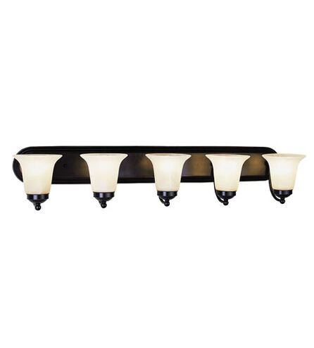 Rusty 5 Light 38 inch Rubbed Oil Bronze Vanity Bar Wall Light