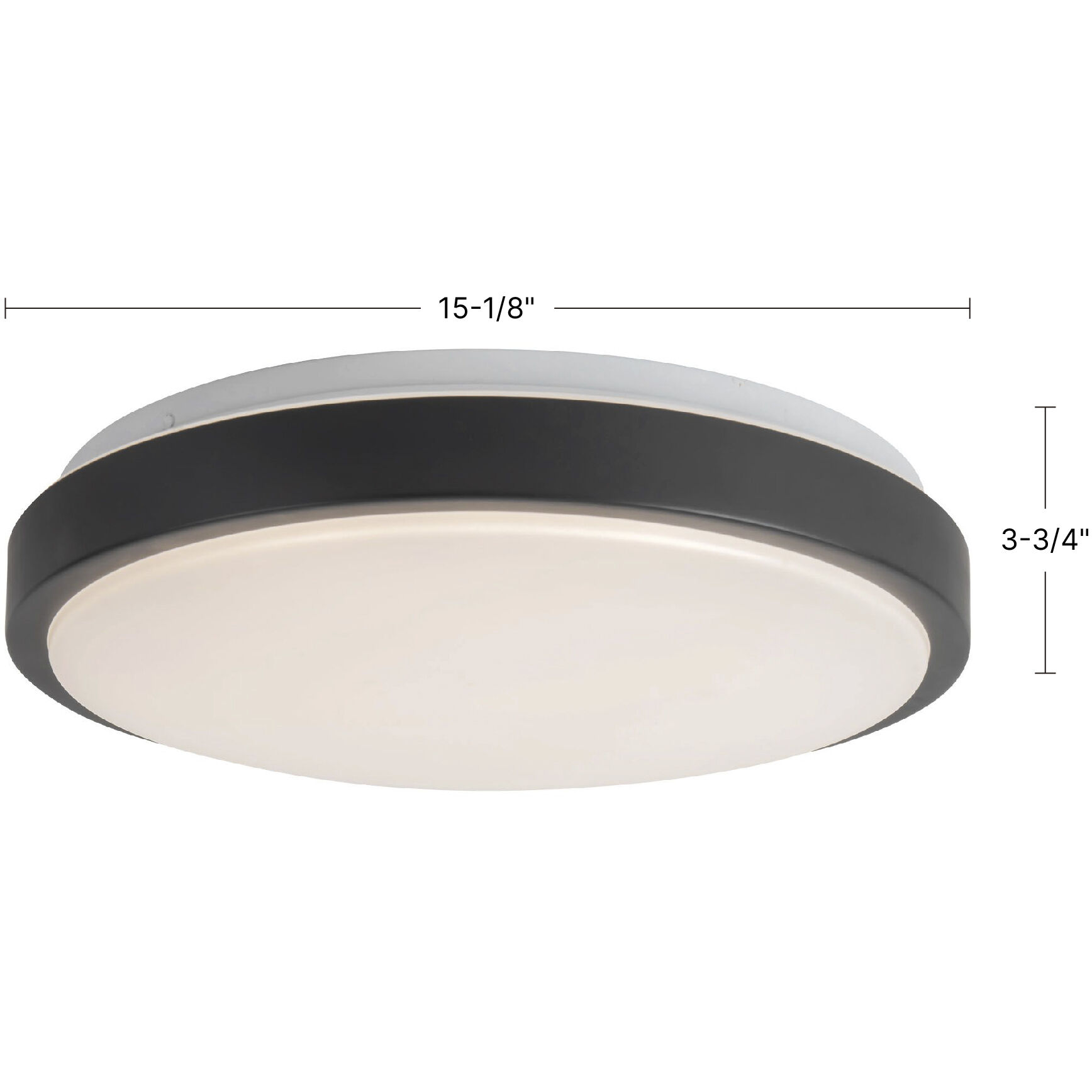 Yanis 15.13 inch Black Flush Mount Ceiling Light