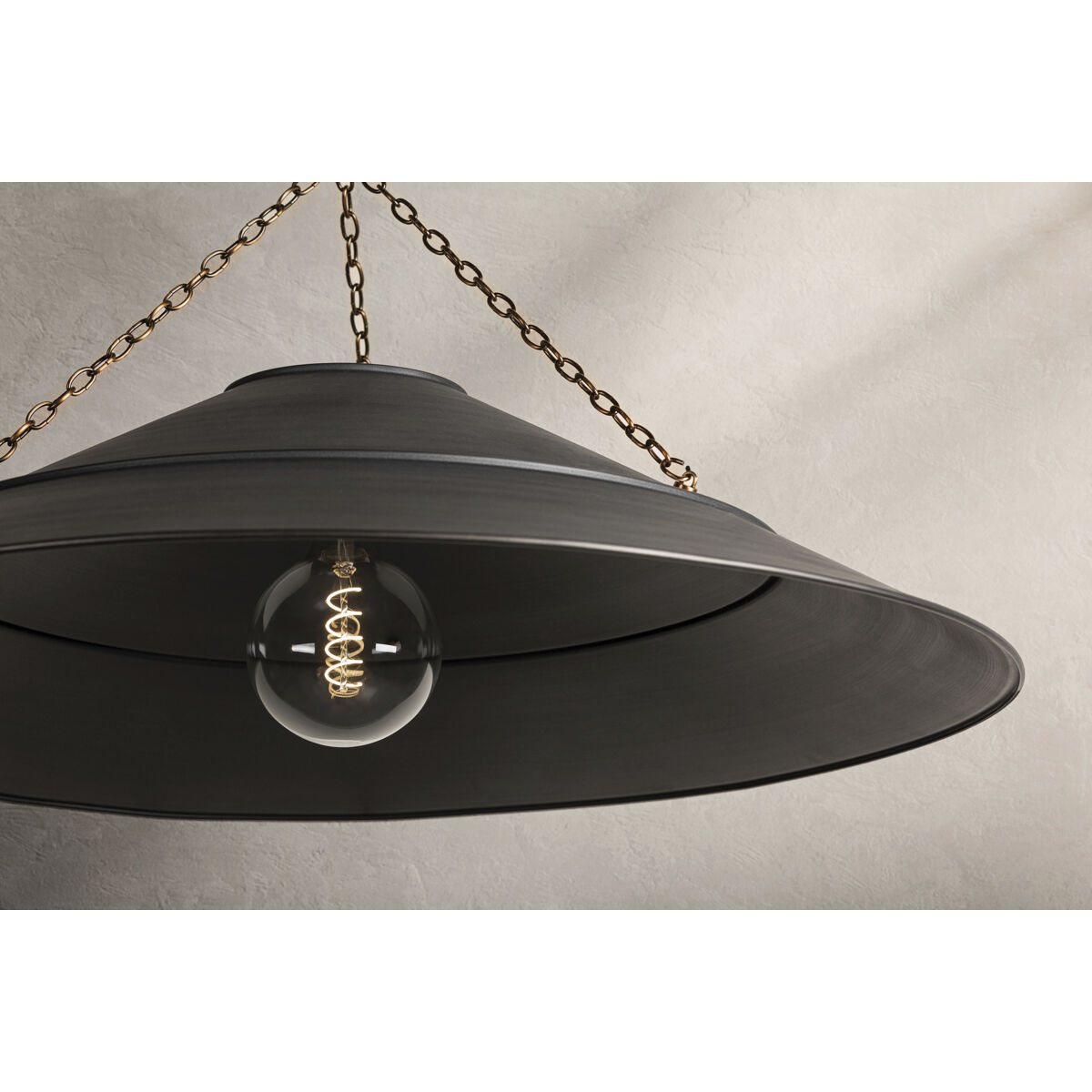 Arcane 1 Light 33.75 inch Patina Brass Pendant Ceiling Light