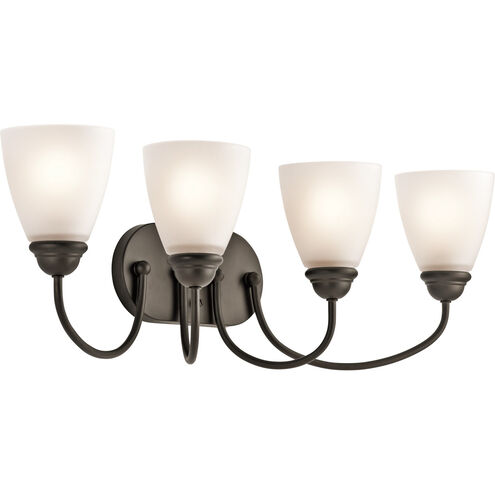 Jolie LED 28 inch Olde Bronze Wall Mt Bath 4 Arm Wall Light