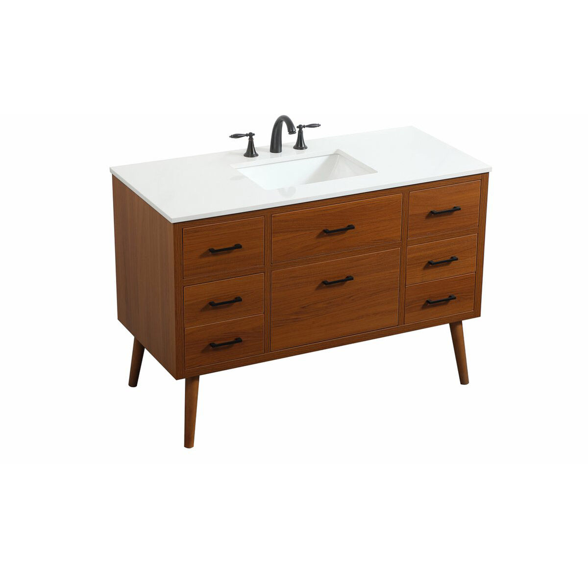 Boise 48 X 22 X 34 inch Teak Vanity Sink Set