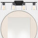 Calhoun 4 Light 32 inch Black Bathroom Vanity Light Wall Light, Essentials