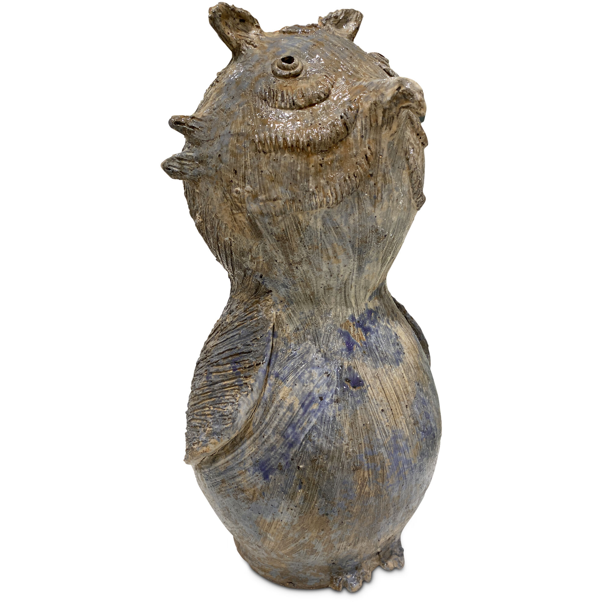 Hoot Owl Reactive Glaze Statue, Large