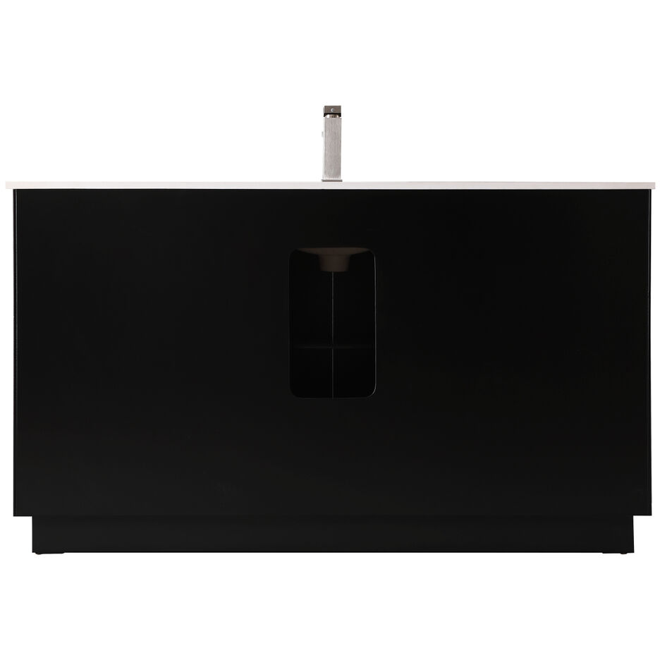 Hayes 60 X 22 X 35 inch Black Vanity Sink Set