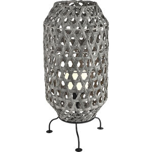 Banaue 36 inch 7.00 watt Gray with Black Outdoor Table Lamp