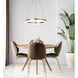 Elynn LED 23.5 inch Gold Chandelier Ceiling Light