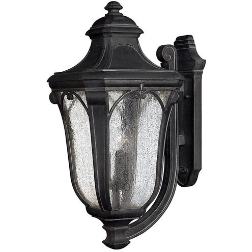 Trafalgar Outdoor Wall Mount Lantern in Museum Black, Extra Large