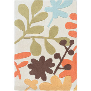 Cosmopolitan 156 X 108 inch Neutral and Orange Area Rug, Polyester