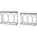 Fisher Island 42 X 14 inch Natural with Black Console Table