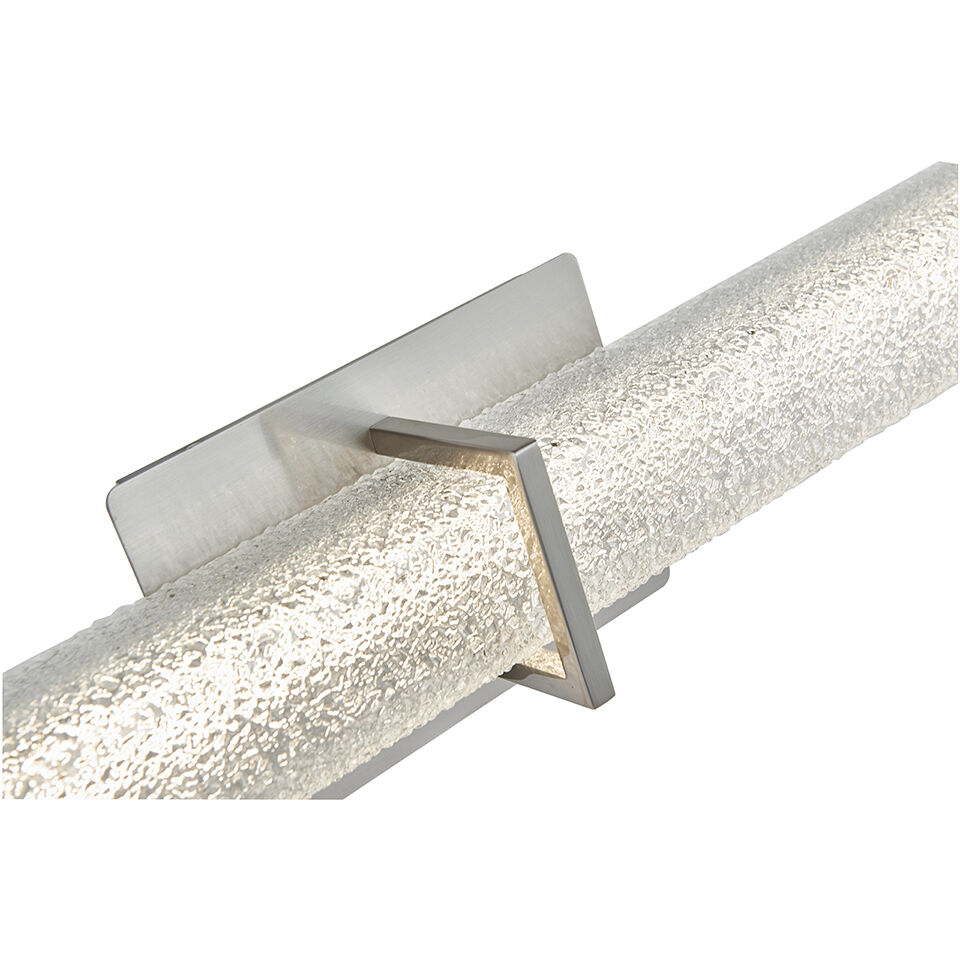 Squire LED 37.6 inch Brushed Nickel Bath Vanity Light Wall Light