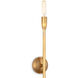Cobra 2 Light 4.5 inch Natural Brass Wall Sconce Wall Light