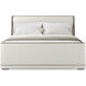 Hudson Pebble Grey US King Bed, Wooden, Upholstered