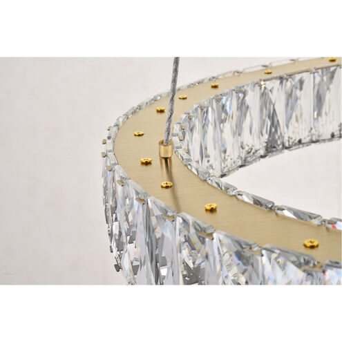 Monroe LED 32 inch Gold Pendant Ceiling Light