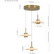 Ferrara Series 16 inch Antique Brass Pendant Ceiling Light, Artisan Collection