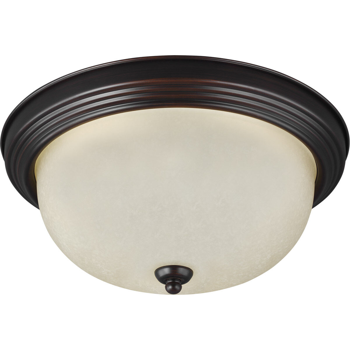 Geary 1 Light 10.5 inch Bronze Flush Mount Ceiling Light