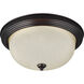 Geary 1 Light 10.5 inch Bronze Flush Mount Ceiling Light