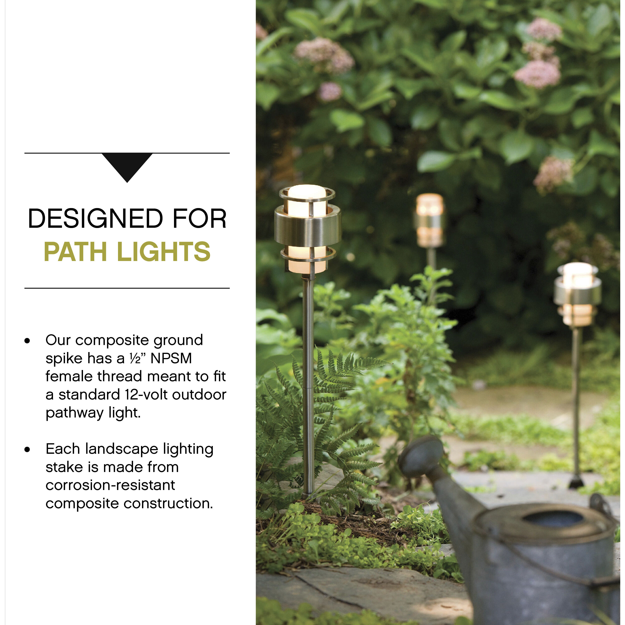 Isaac Bronze Landscape Ground Spike