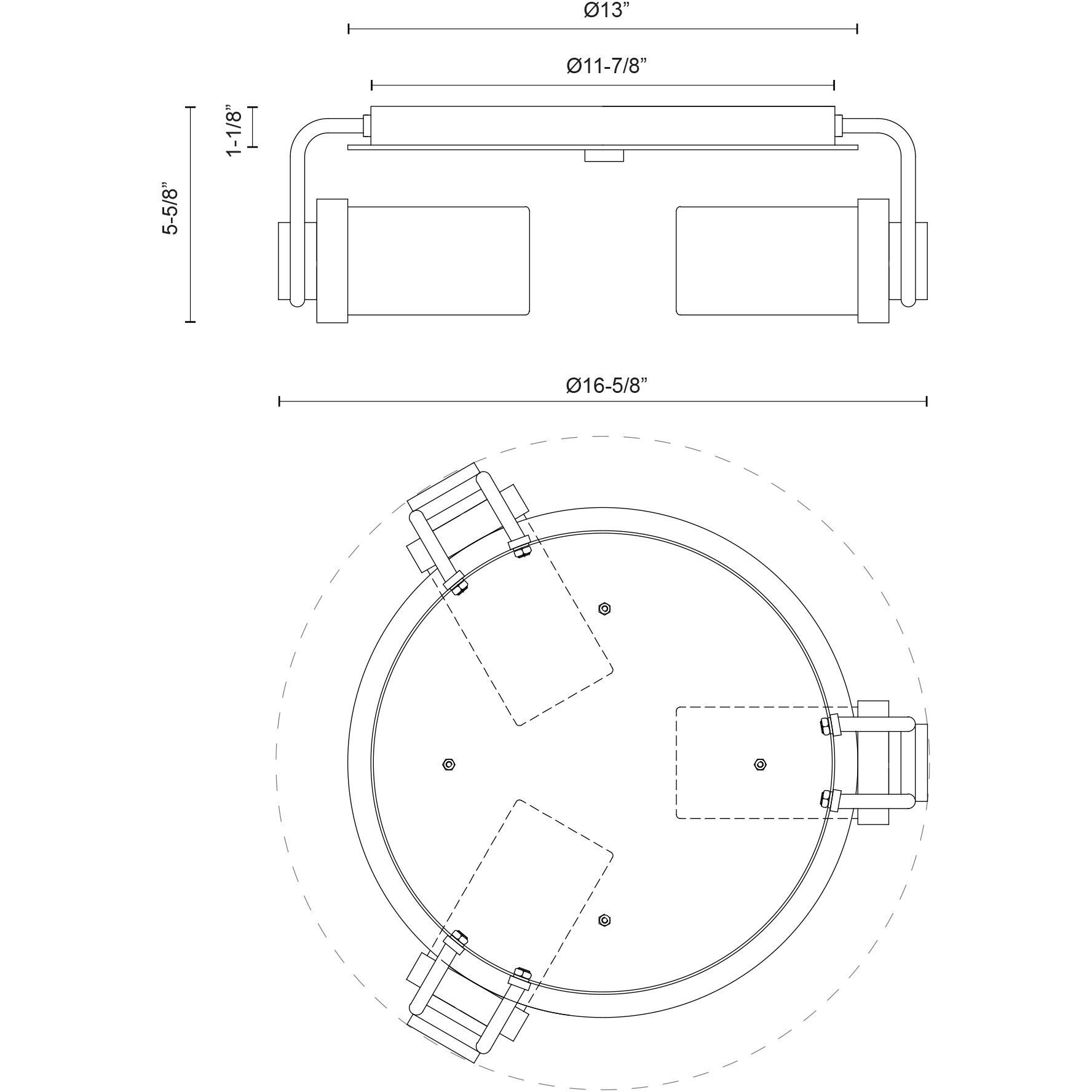 Wynwood 3 Light 16.63 inch Urban Bronze/Glossy Opal Flush Mount Ceiling Light