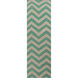 Frontier 96 X 30 inch Emerald, Taupe Rug
