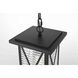 Jada 1 Light 7.5 inch Black Outdoor Pendant