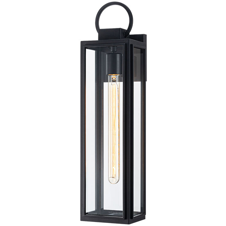 Crosby 1 Light 21.25 inch Matte Black Outdoor Wall Light