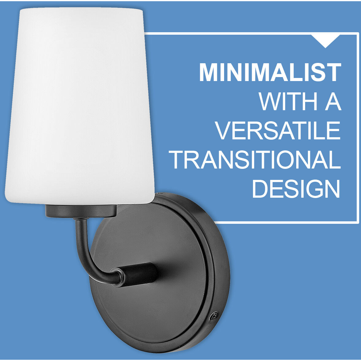 Kline LED 23.75 inch Black Bath Light Wall Light