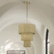Weavington 2 Light 14 inch Antique Gold Leaf Pendant Ceiling Light