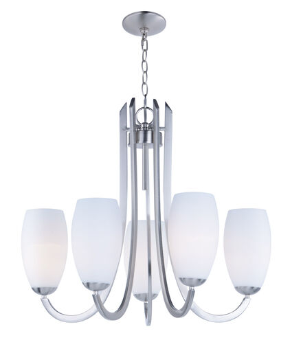 Taylor 5 Light 27.5 inch Satin Nickel Chandelier Ceiling Light