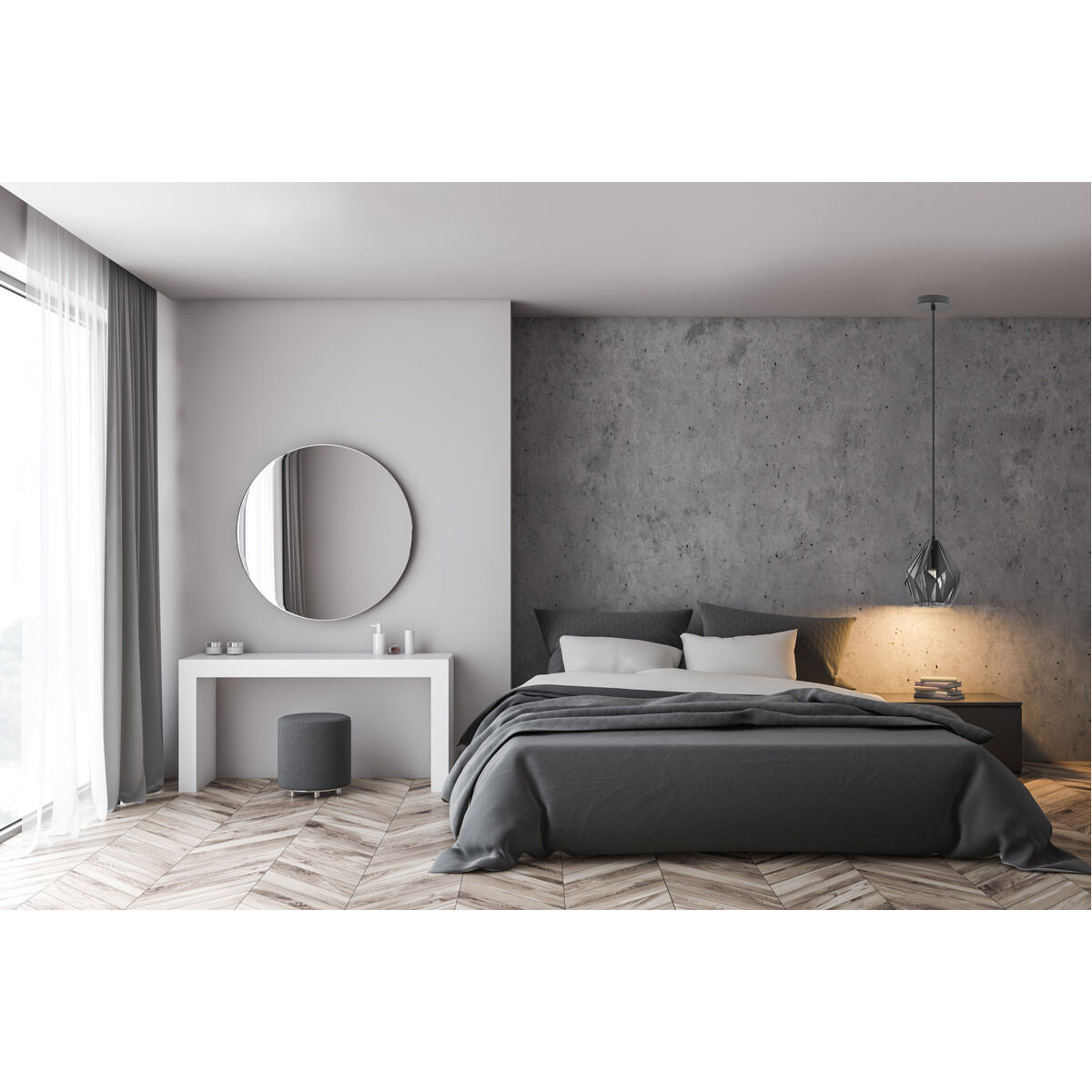 Carlton 3 1 Light 7.5 inch Black/Silver Geometric Pendant Ceiling Light