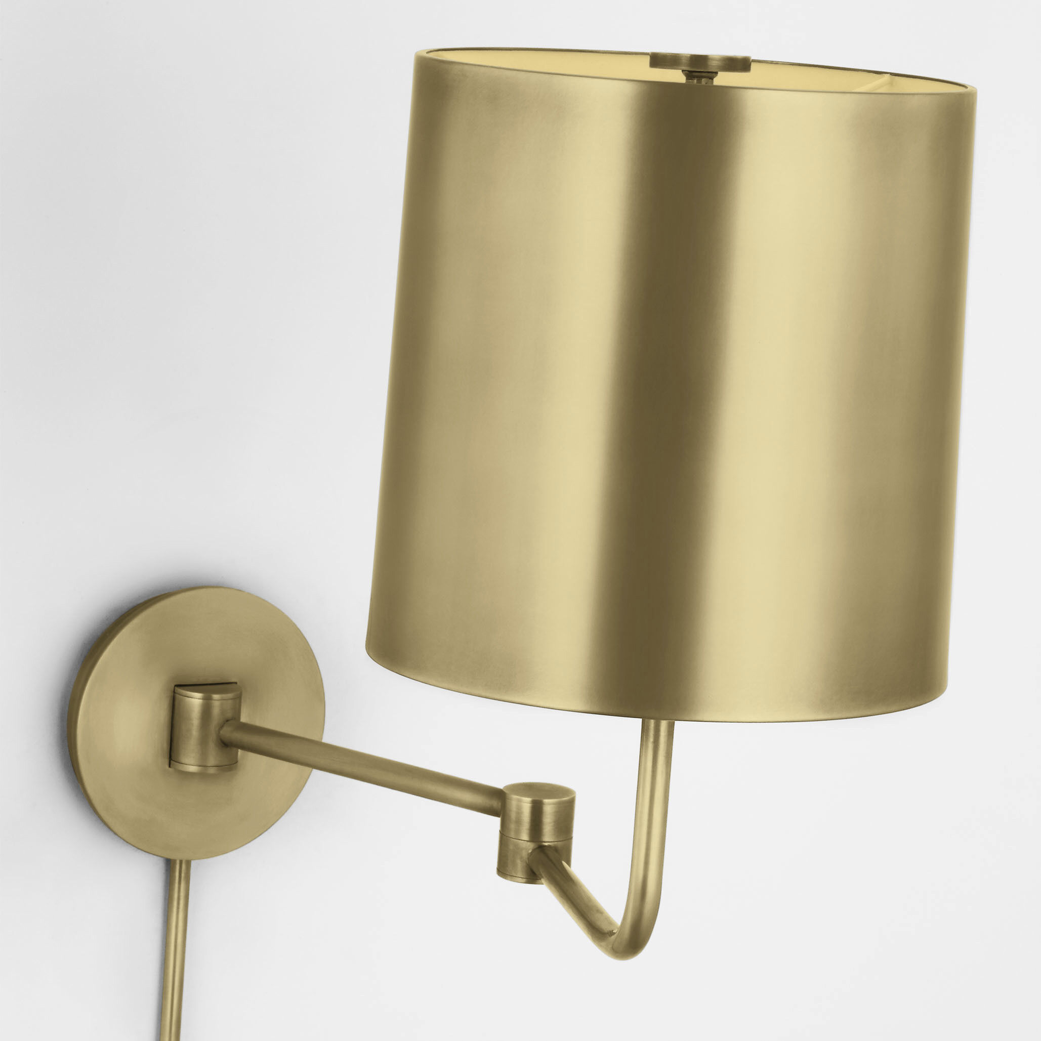 Barbara Barry Go Lightly 8.75 inch 15.00 watt Soft Brass Swing Arm Wall Light