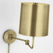 Barbara Barry Go Lightly 8.75 inch 15.00 watt Soft Brass Swing Arm Wall Light