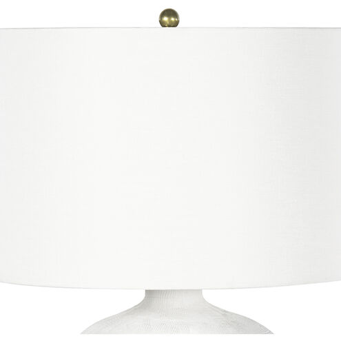 Phoenix 28 inch 150.00 watt White Table Lamp Portable Light