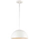 Chelsea 1 Light 12 inch White Pendant Ceiling Light