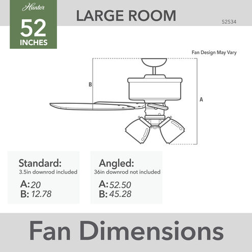 Crestfield 52 inch Matte Silver with Light Gray Oak/Warm Grey Oak Blades Ceiling Fan