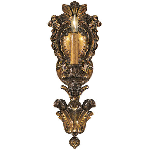 Metro 1 Light 7 inch Oxidated Brass Wall Sconce Wall Light