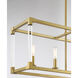 Vantage Oro District 5 Light 32 inch Soft Brass Island Light Ceiling Light
