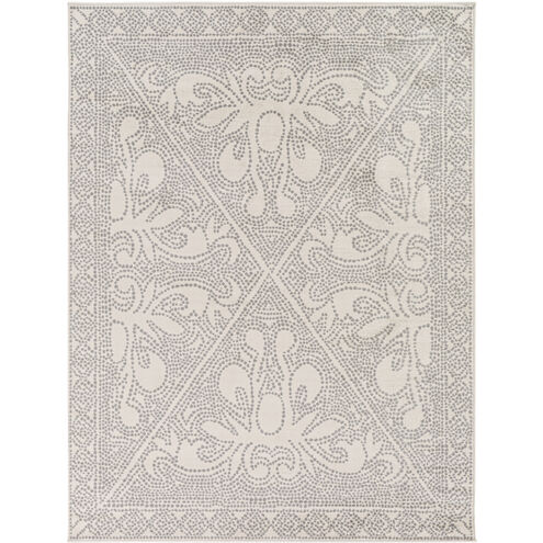 Roma 85 X 63 inch Light Grey Rug in 5 x 8, Rectangle