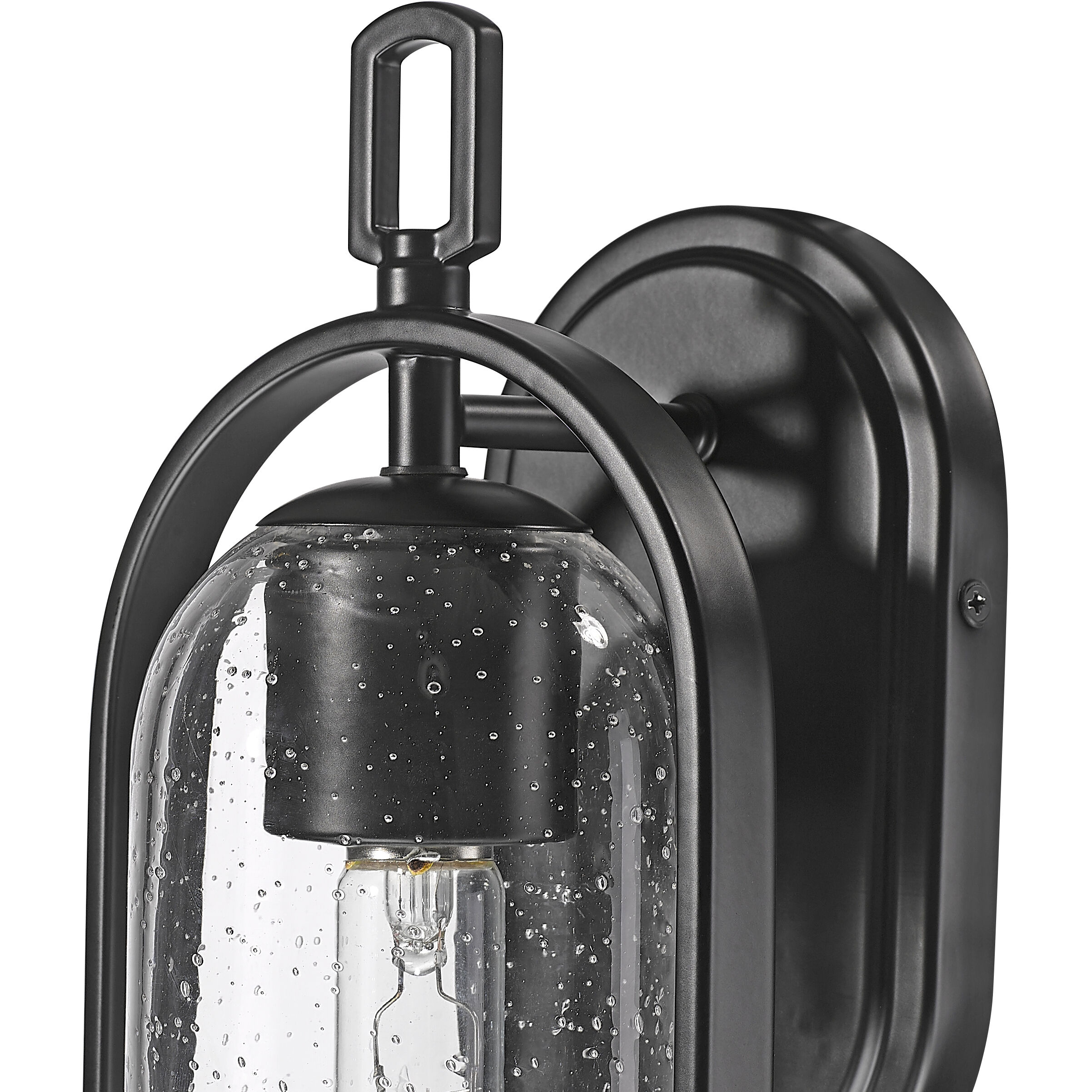 Luxio 1 Light 15.25 inch Powder Coated Black Outdoor Wall Sconce