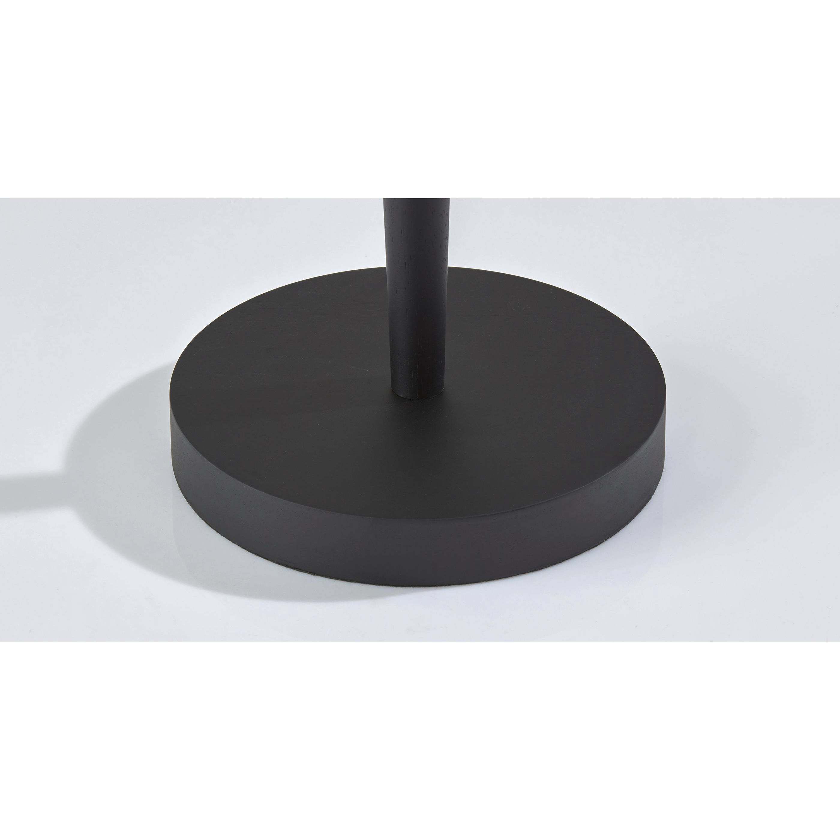 Nigel 61 inch 100.00 watt Black Wood Floor Lamp Portable Light