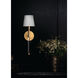 Southern Living Auburn 1 Light 6 inch Gold Leaf Wall Sconce Wall Light
